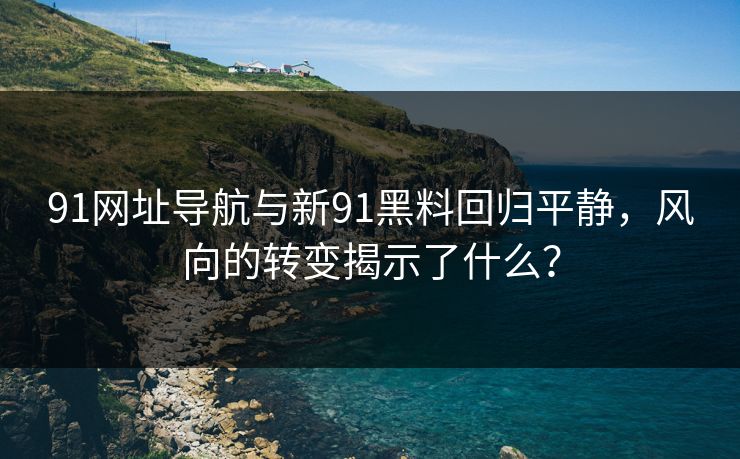 91网址导航与新91黑料回归平静，风向的转变揭示了什么？